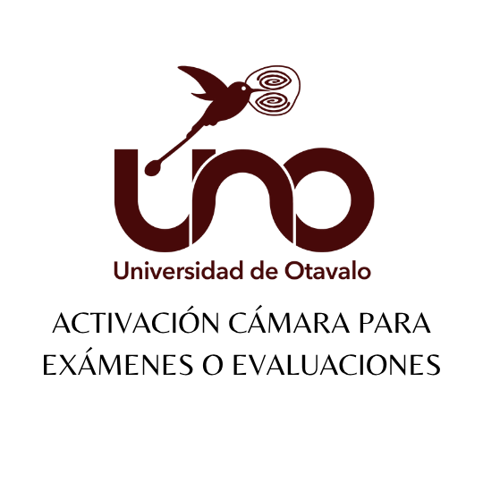 Activación cámara para exámenes o evaluaciones